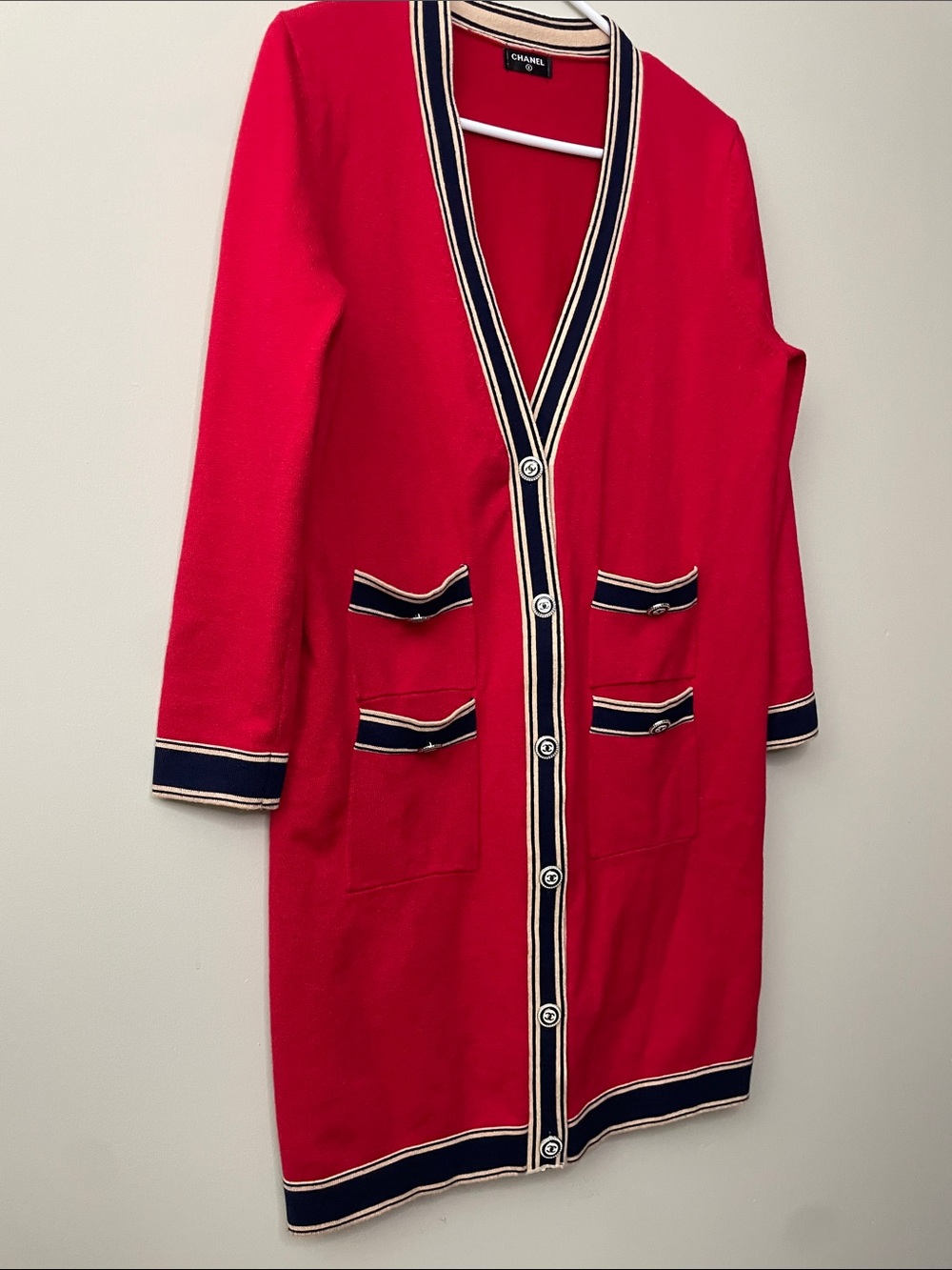 Cruise Long Red Cardigan Woman Size M
